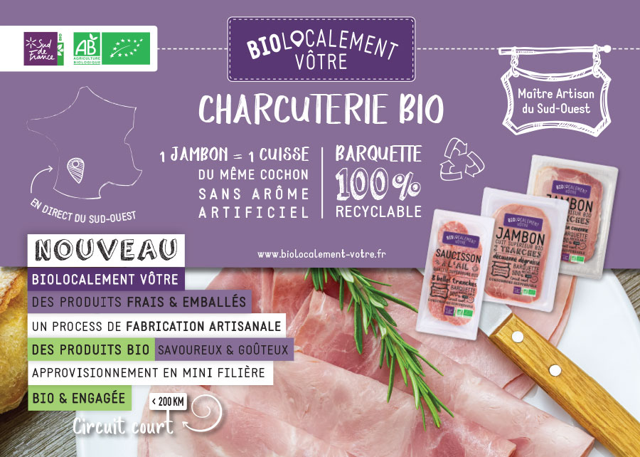 STUDIO-NP, agence de communication et studio graphique à Toulouse, a conçu l'identité de la marque alimentaire Biolocalement Vôtre.