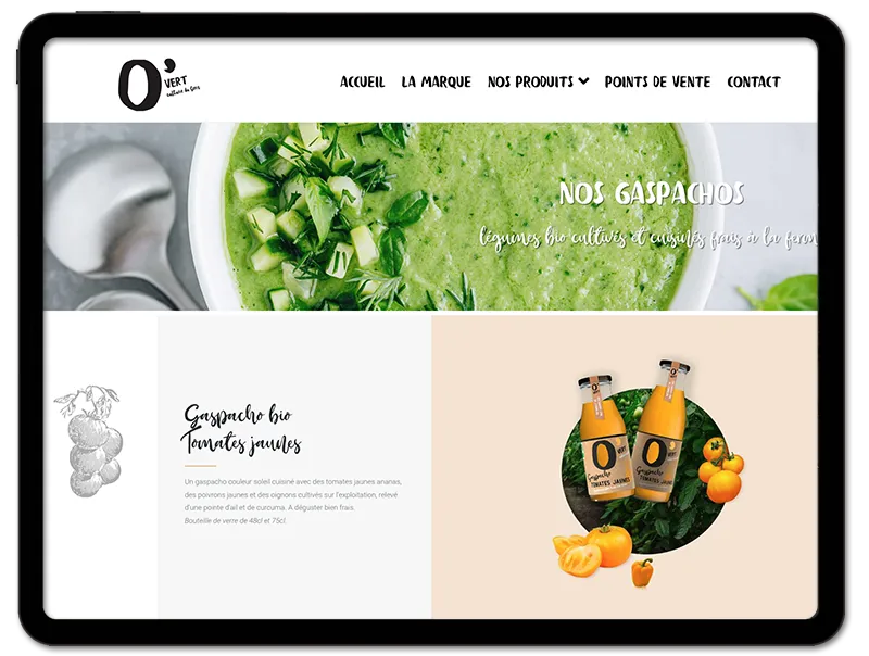 STUDIO-NP, agence de communication et agence web de la marque alimentaire O'Vert